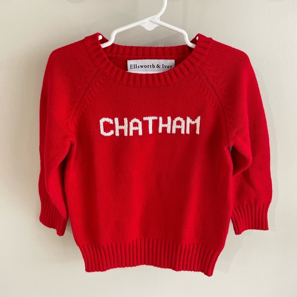Ellsworth and Ivey Kid’s Chatham Sweater - Red - Size 4-5